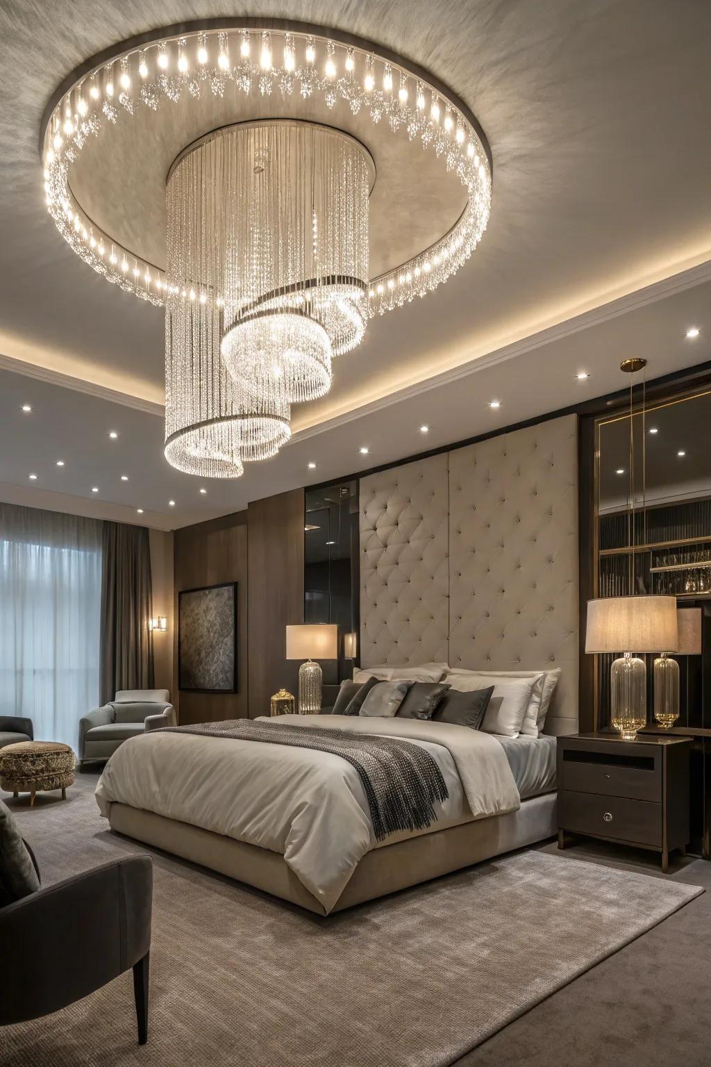 Cascading lights incorporate drama and motion to your decor.