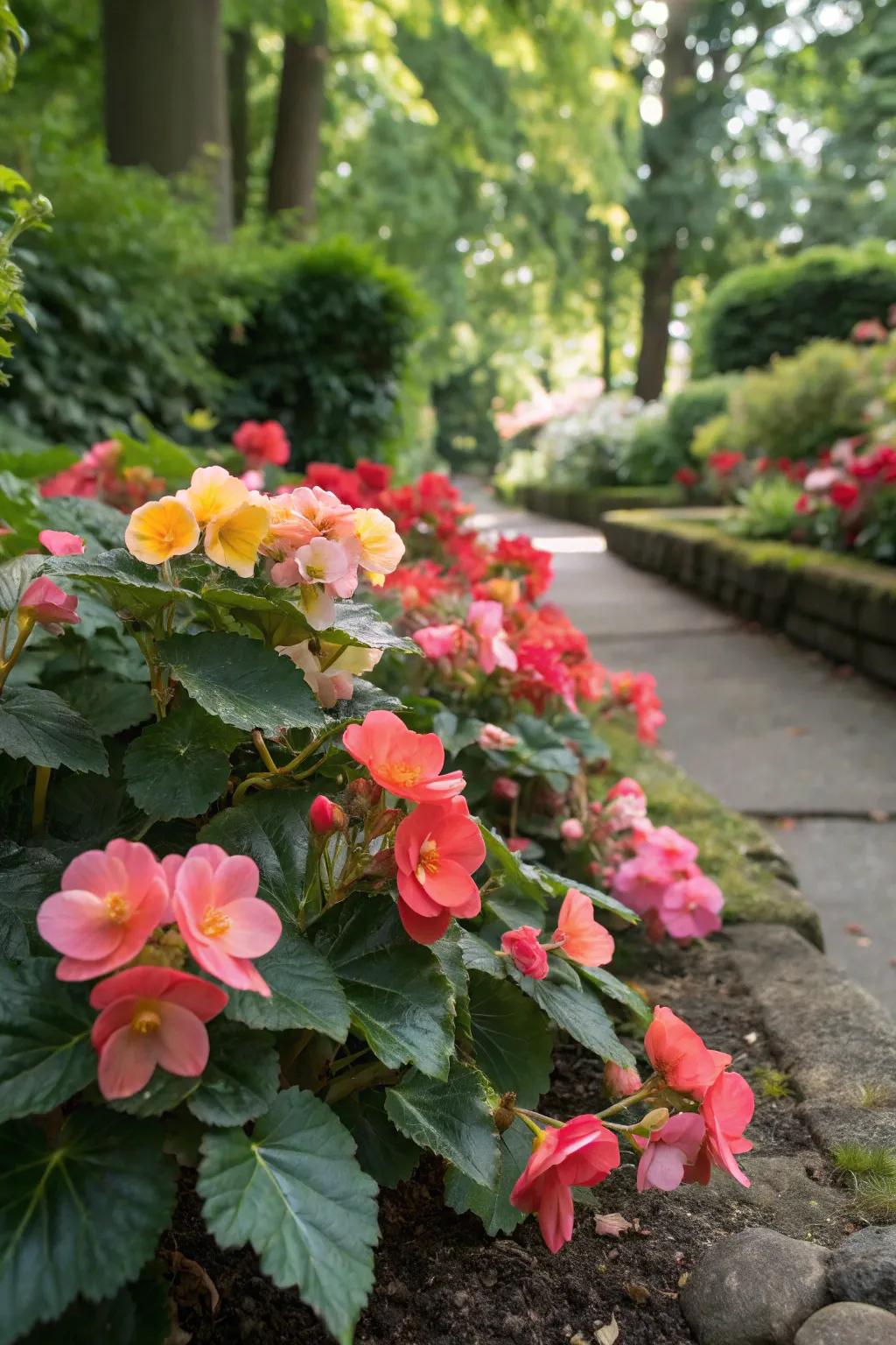 Plants are ideal for infusing color into shaded garden areas.