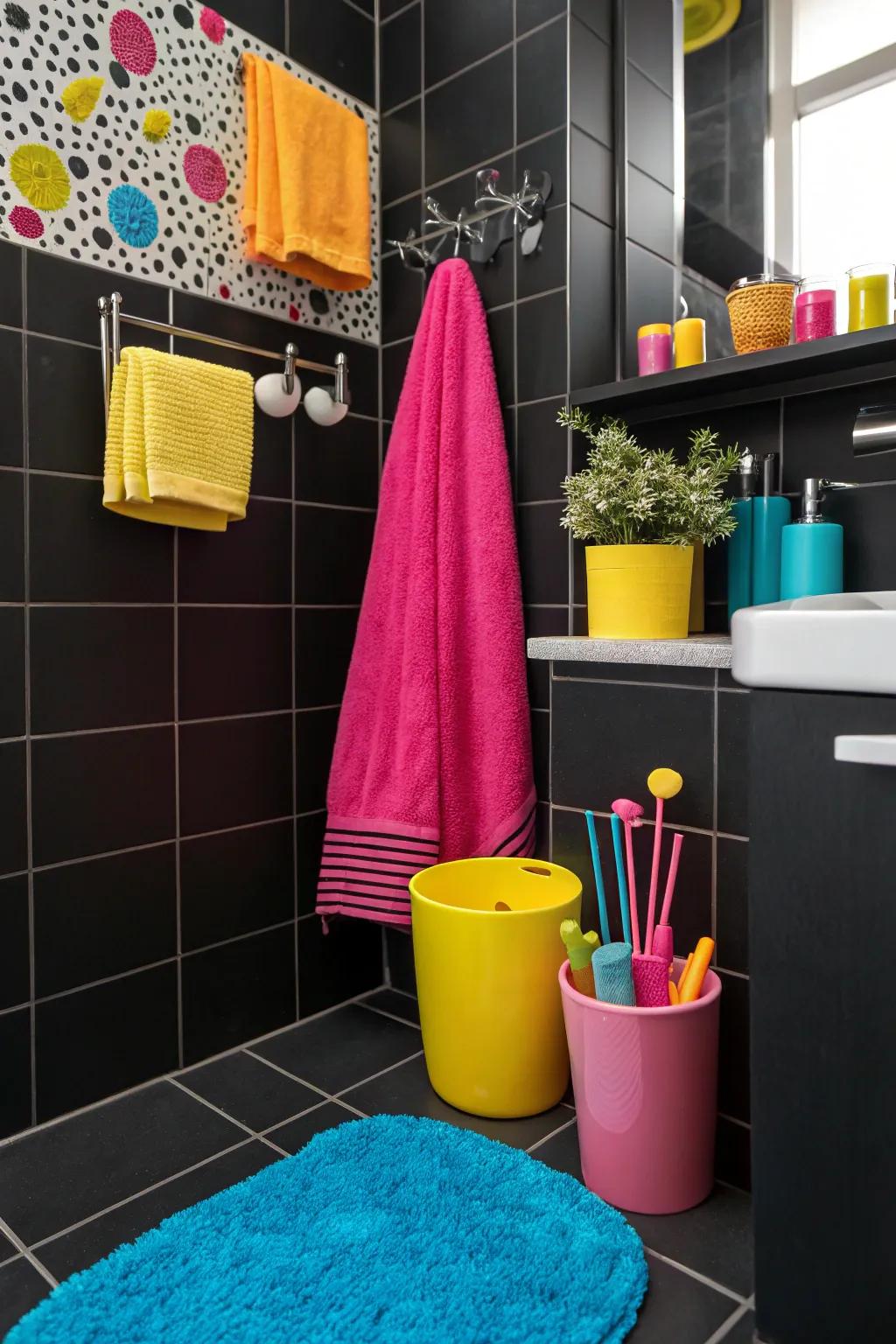 Vibrant hues are prominently displayed against a black background.