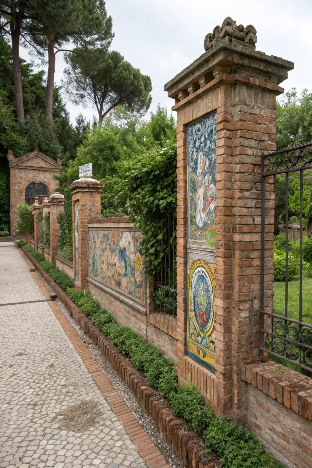 Art transmutes a masonry surround into a breathtaking centerpiece.