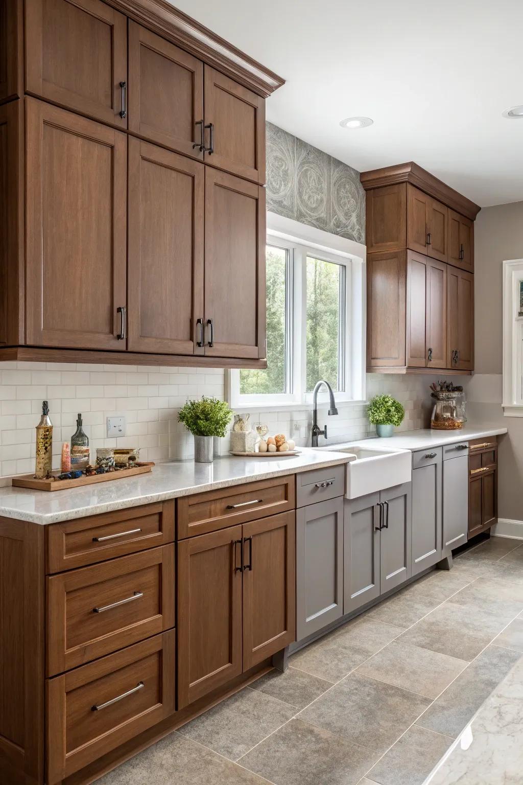 Chocolate and slate fusions extend a contemporary sophistication.
