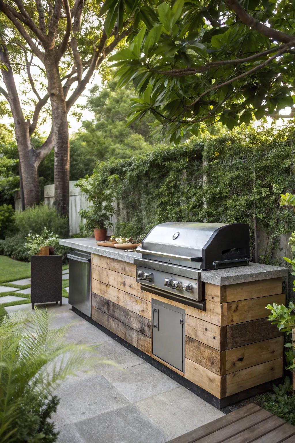 An eco-friendly BBQ setup that respects our planet.