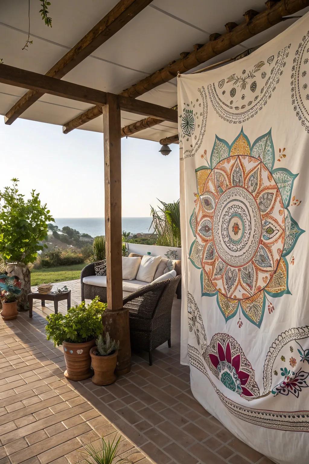 Custom artistic designs make fabric covers truly unique.