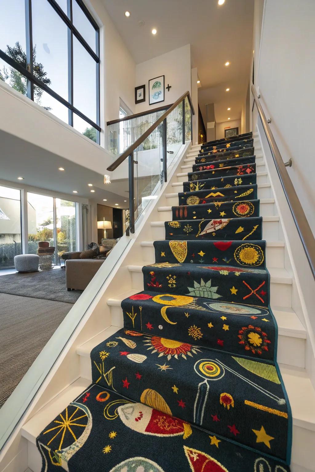 Creative patterns introduce a playful sophistication.
