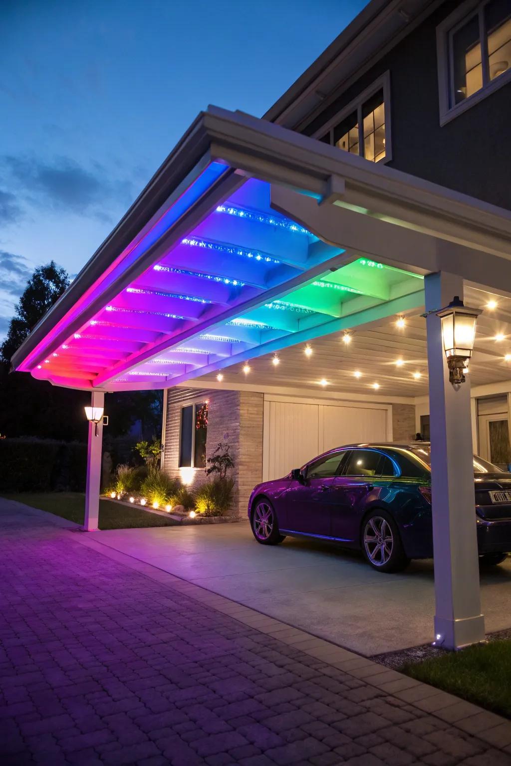 Color-shifting LED lights deliver vibrancy and entertainment.