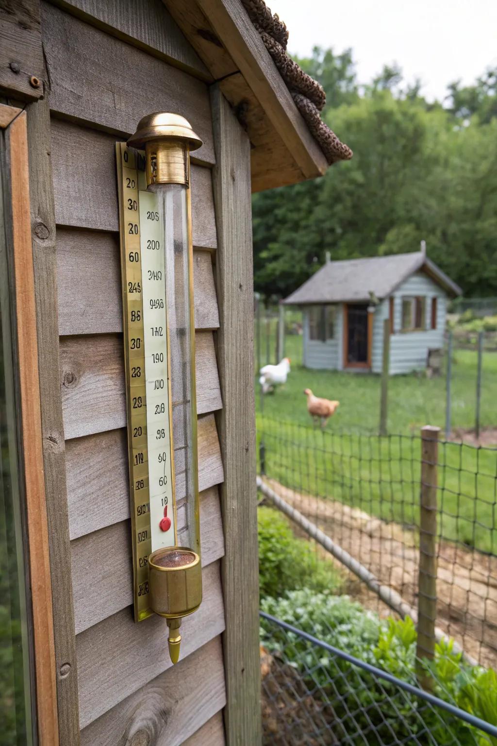 Ornamental temperature gauges are both utilitarian and chic.