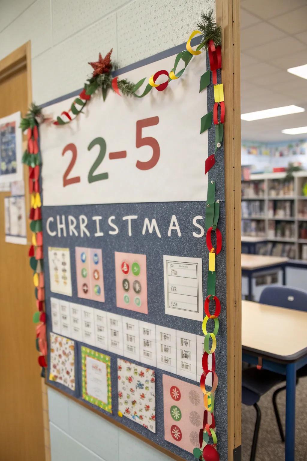 Counting down to Christmas through daily math.