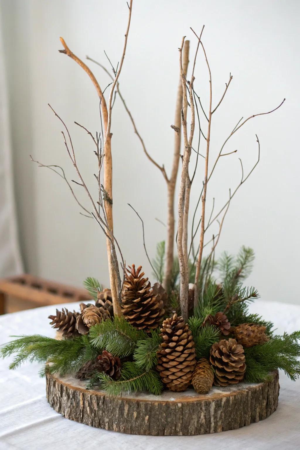 Natural components bring a basic, earthy charm.