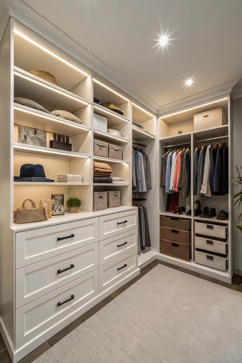 Tailor your corner with custom built-in solutions.
