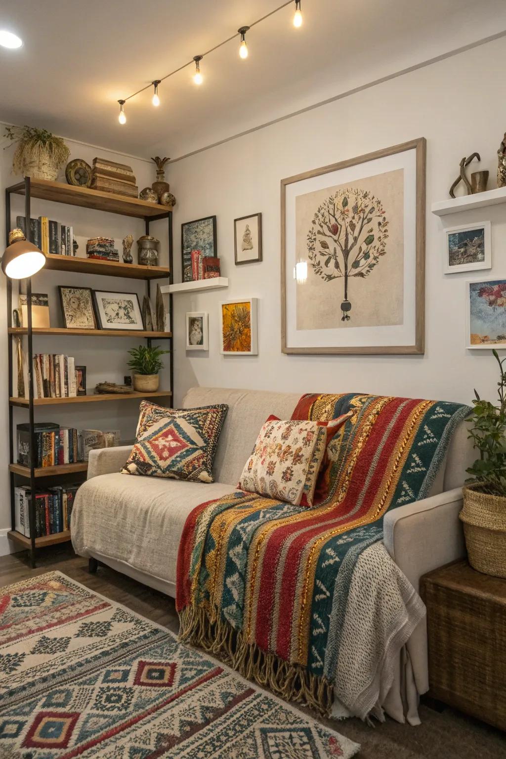 Bohemian throws bring a relaxed, welcoming ambiance to your space.