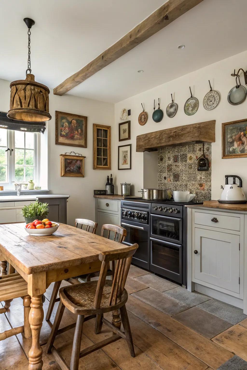 Blending traditional and modern crafts a timeless yet contemporary space.