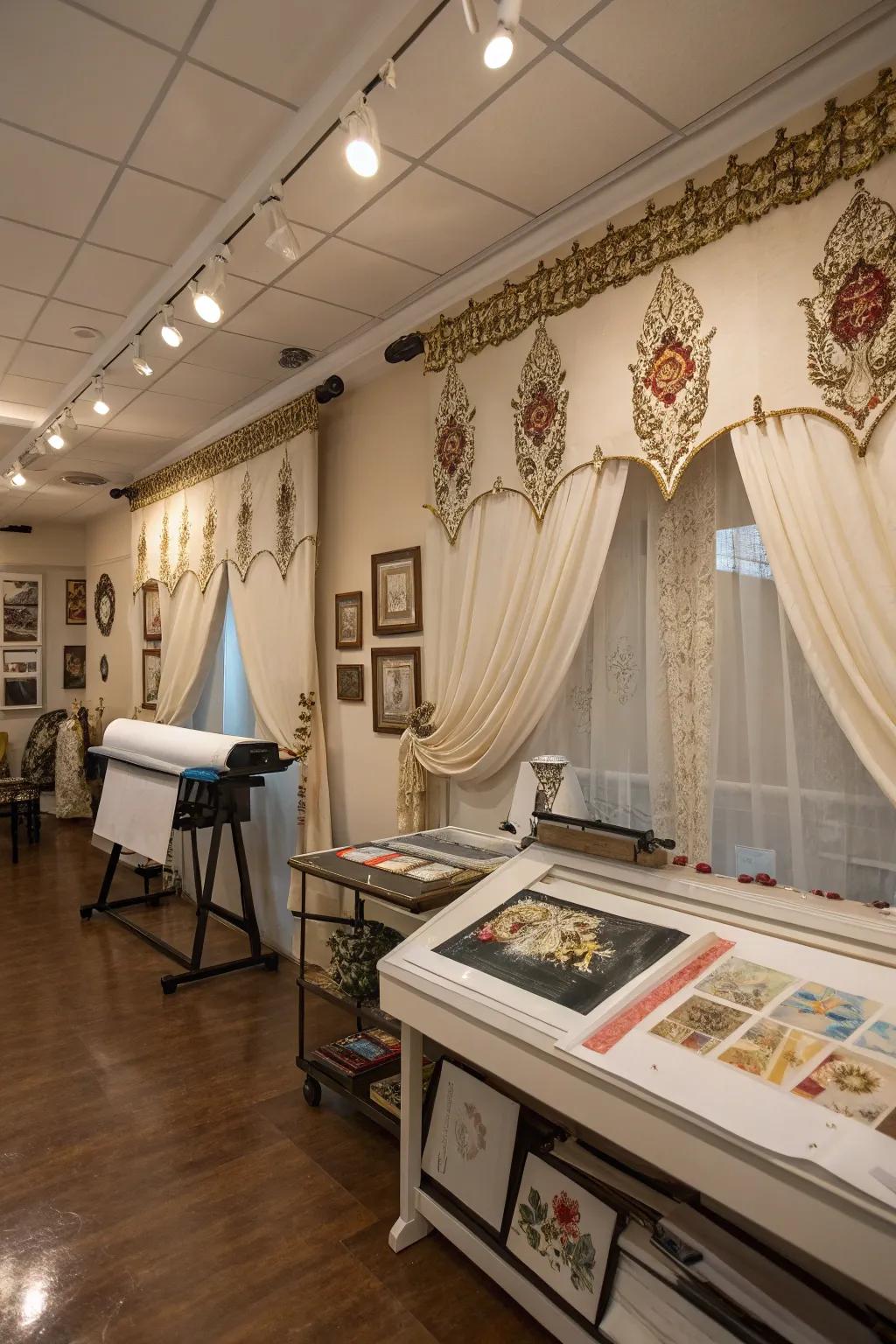 Transform your windows into art with bespoke accented toppers.