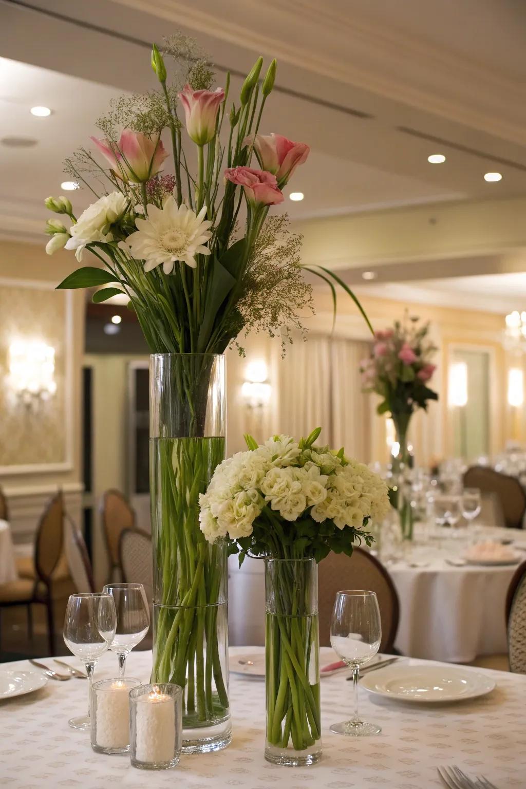 Varying elevations introduce visual interest.