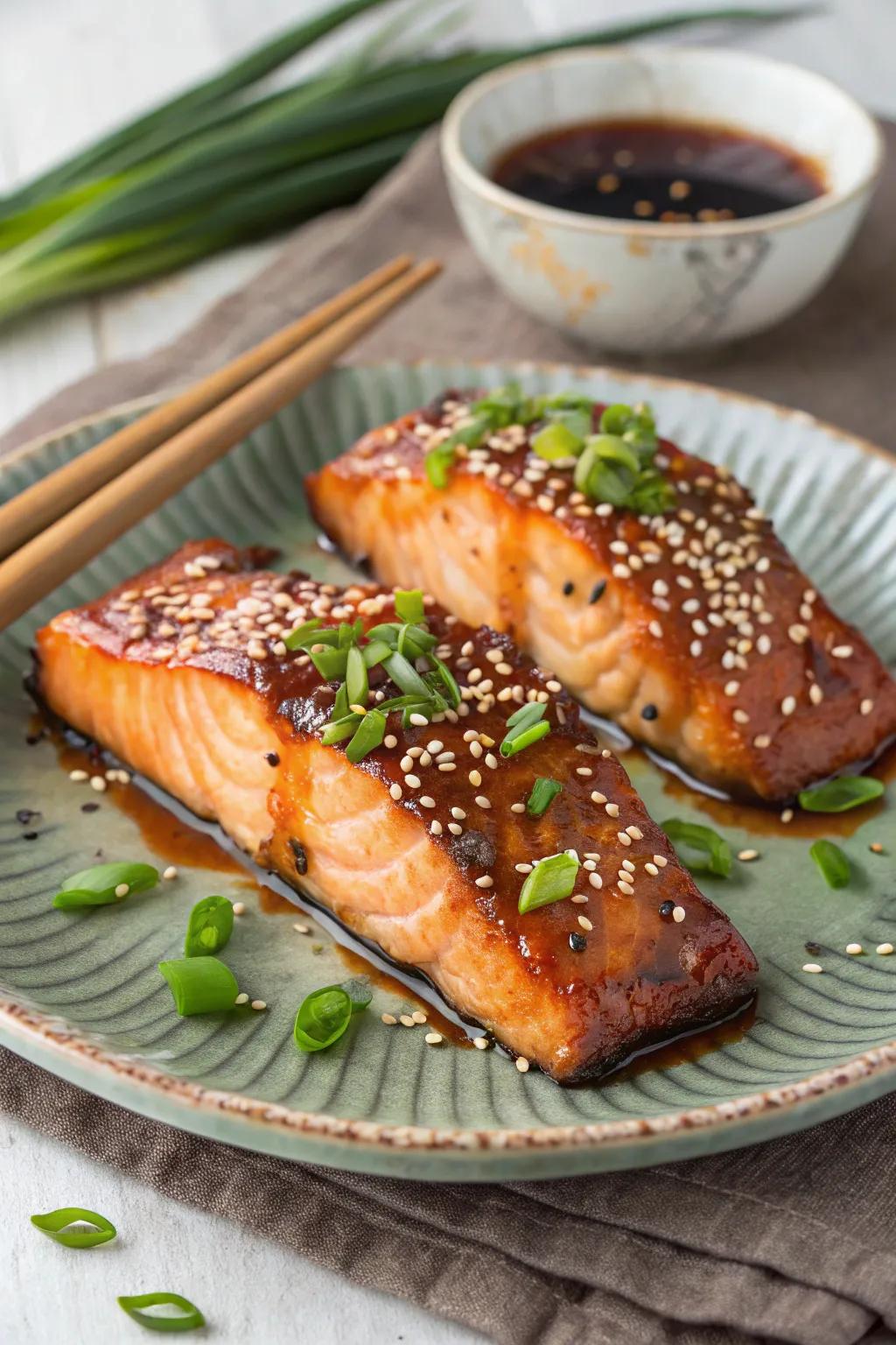 Ginger glazed fish is a healthy and flavorful choice for December.