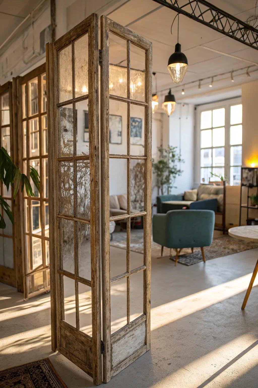 Classic casement frames infuse allure without impeding light.