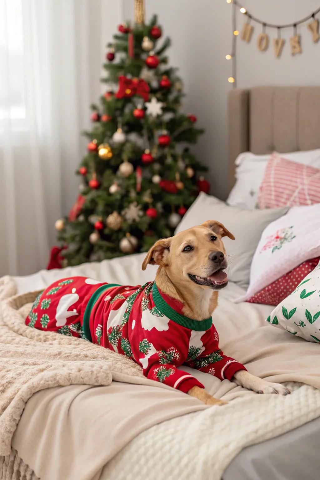 Cozy loungewear vibes for a Christmas slumber gathering.