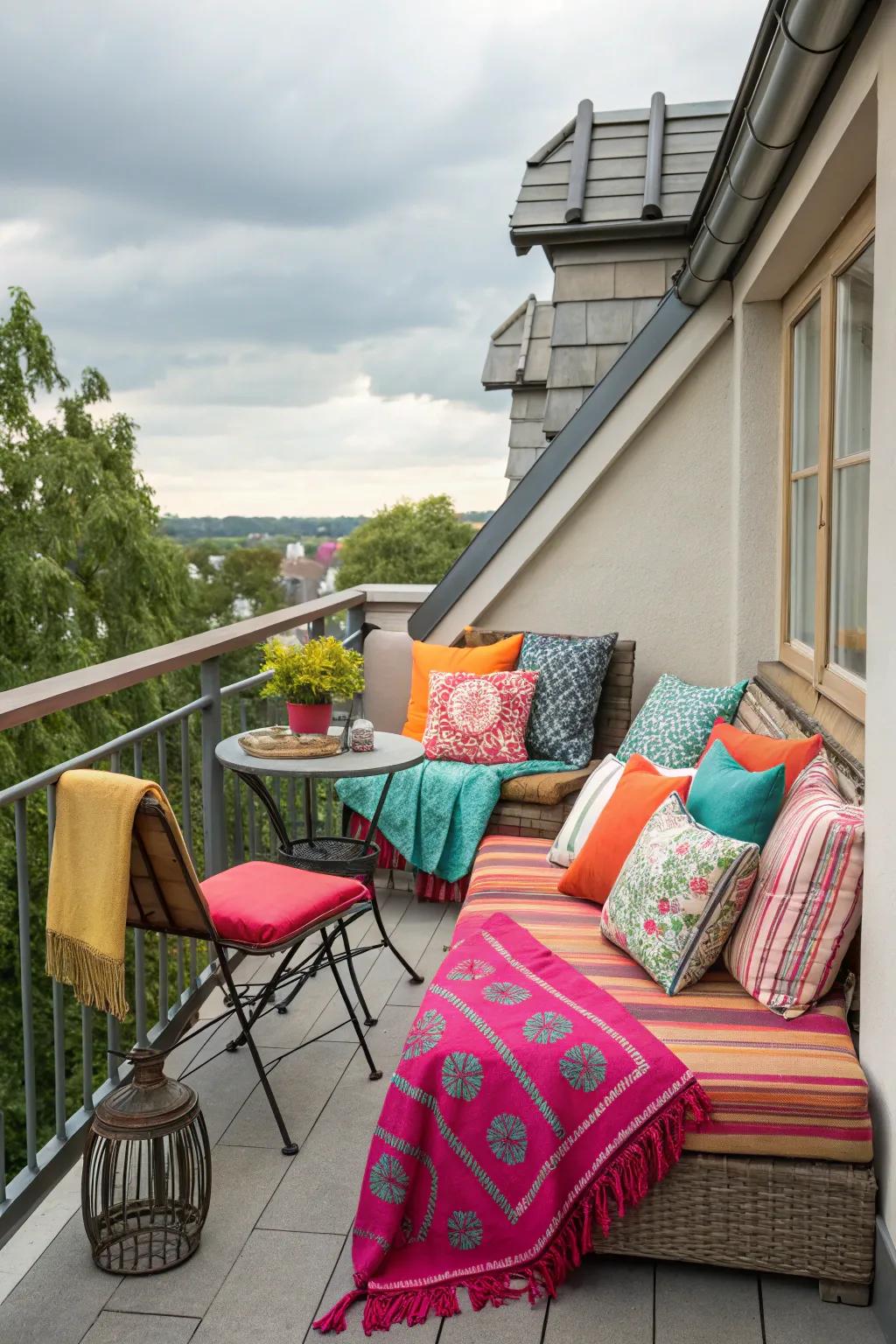 Chromatic textiles append persona to your zone.