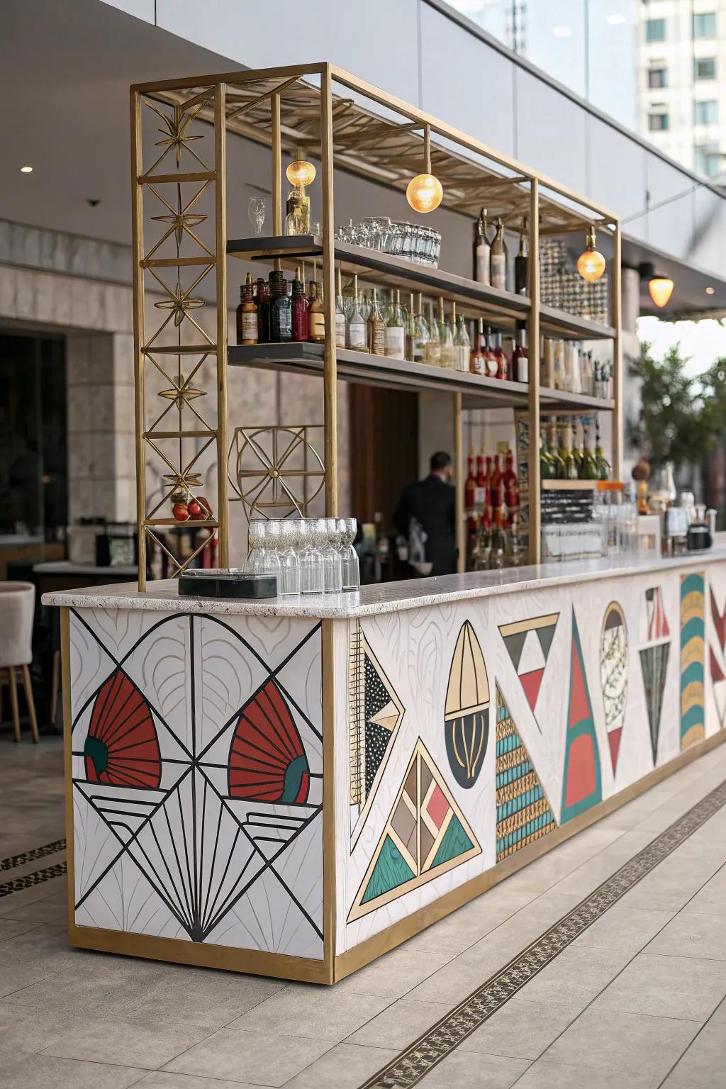 Creative panache transforms your bar into a masterpiece.