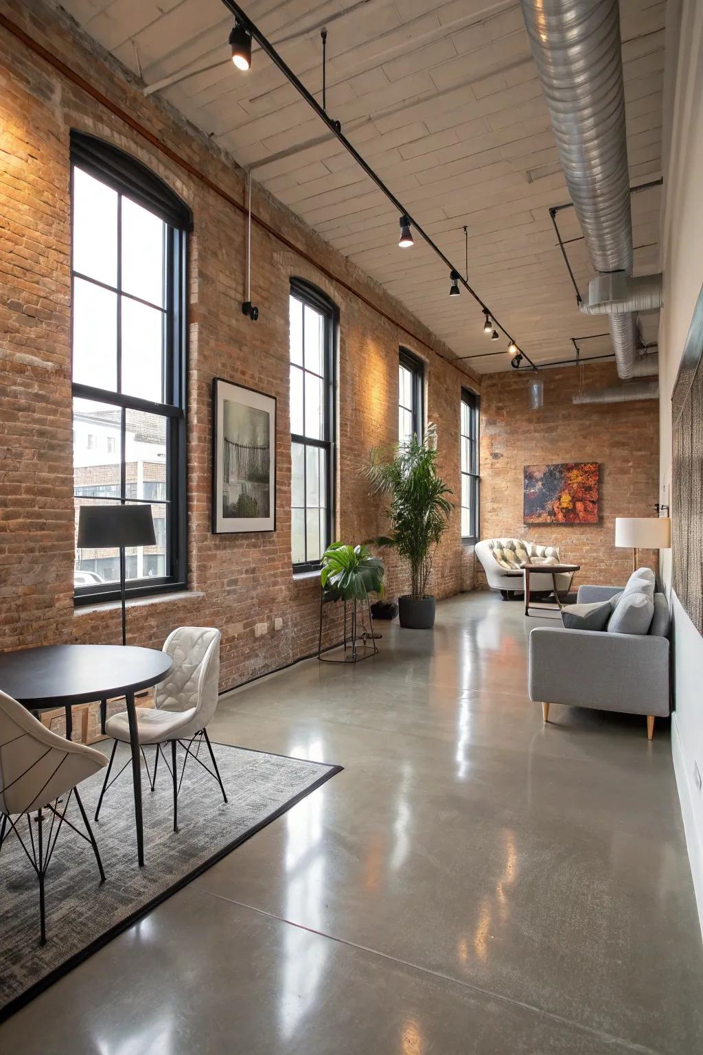 Embrace modernism with industrial-style epoxy floors.