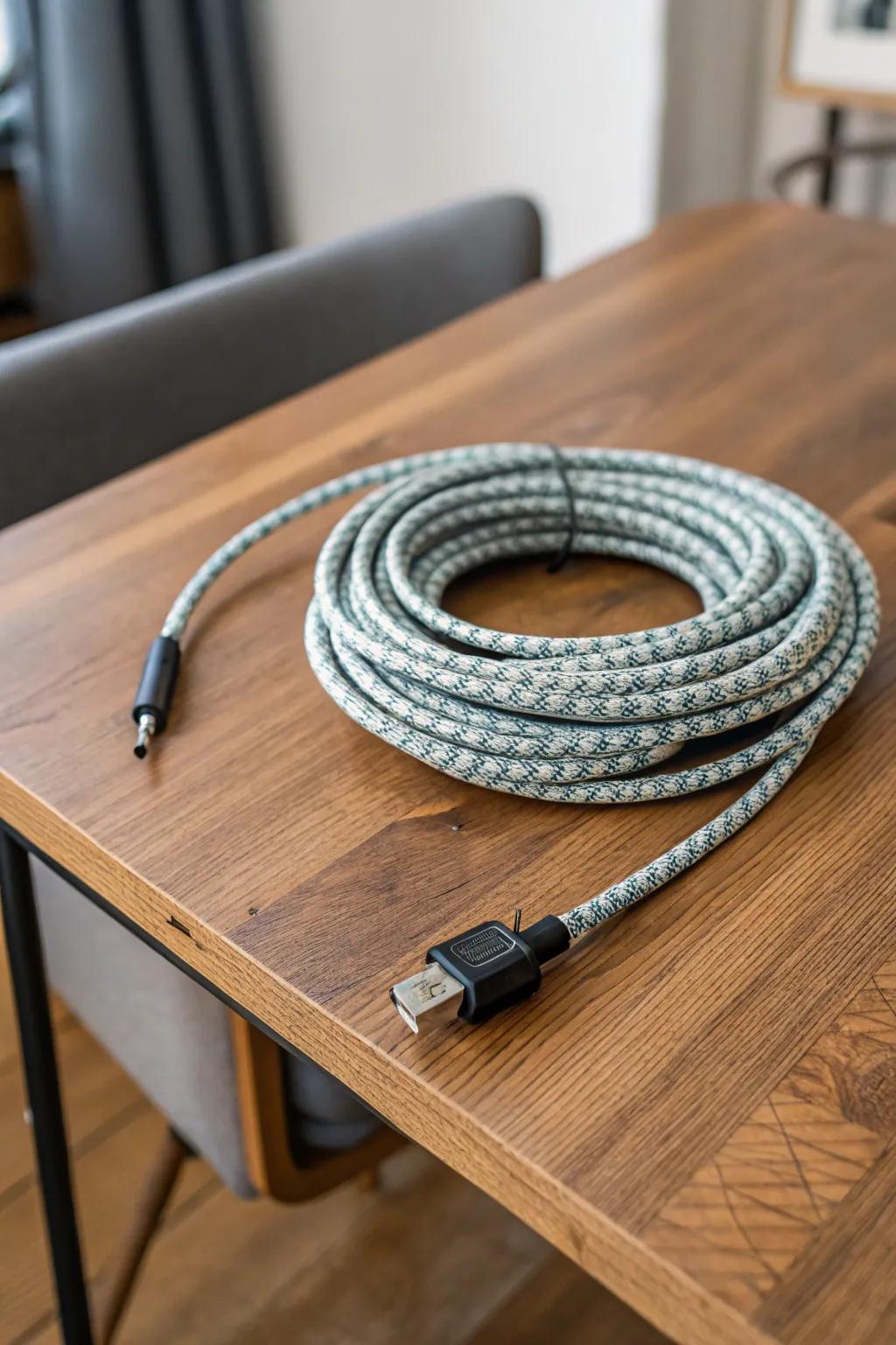 The over-under wrap ensures your leads are twist-free and ready to use.