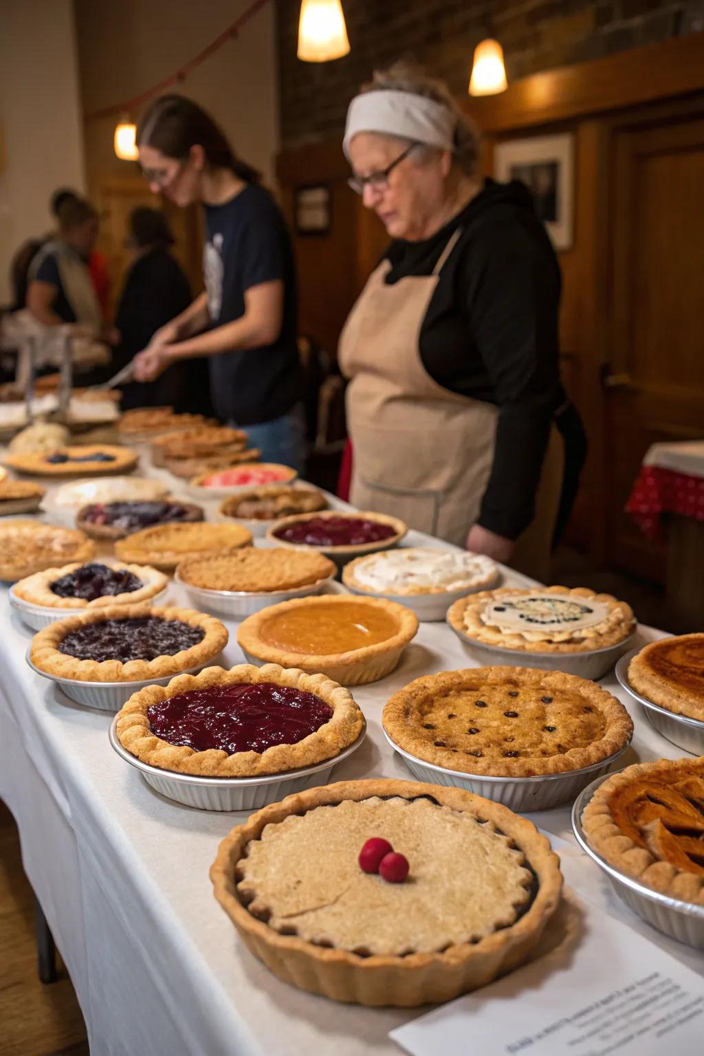 A delightful tart baking rivalry at the fall celebration