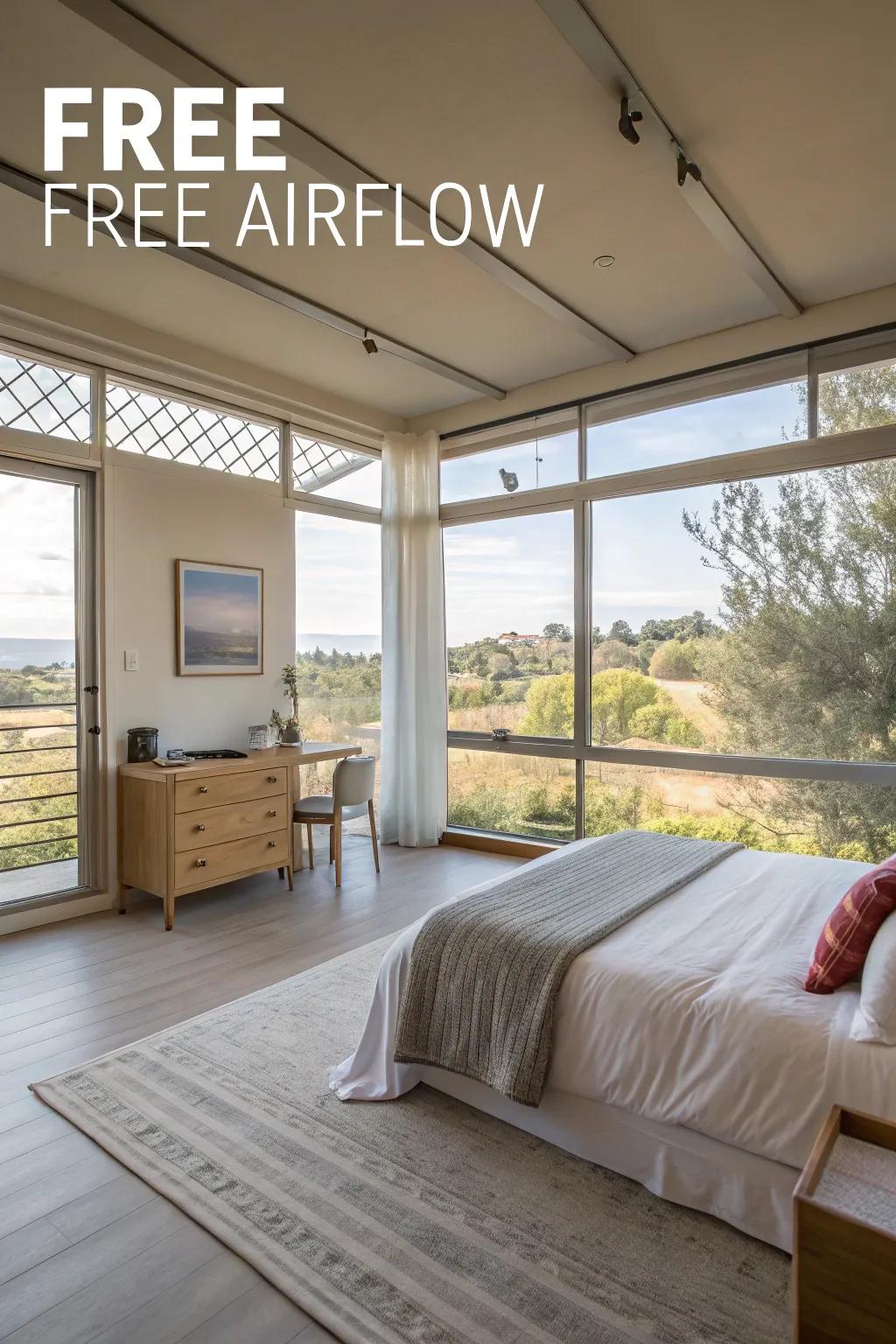 Open airflow is crucial for energy circulation.