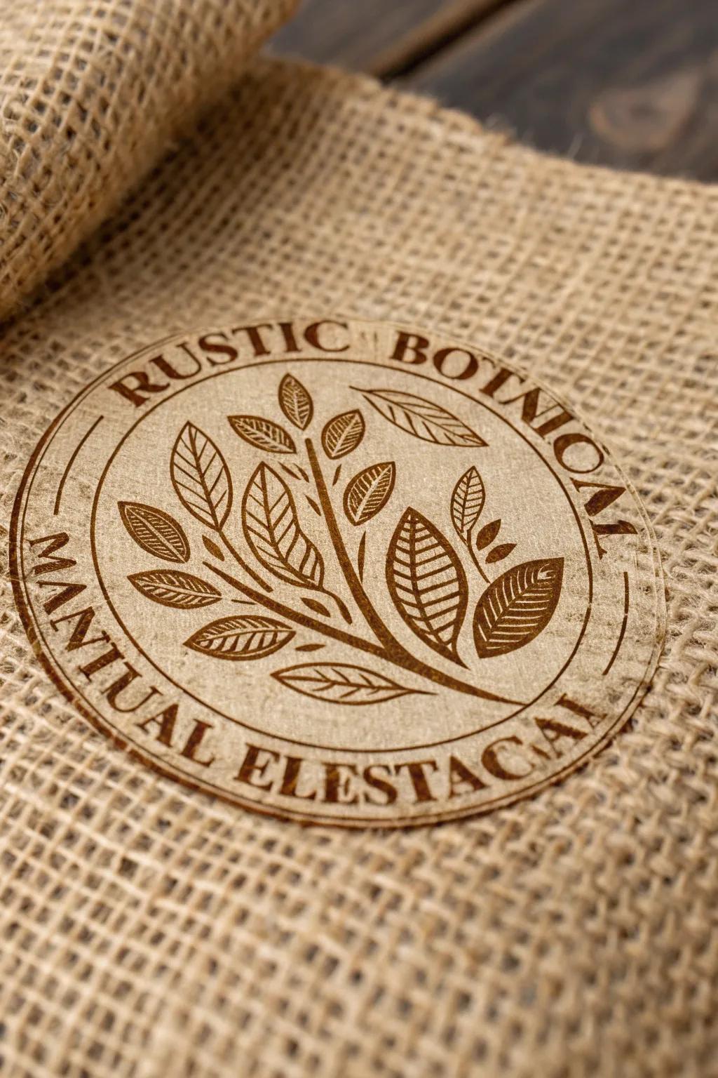 Rustic botanical designs impart a cozy vibe.