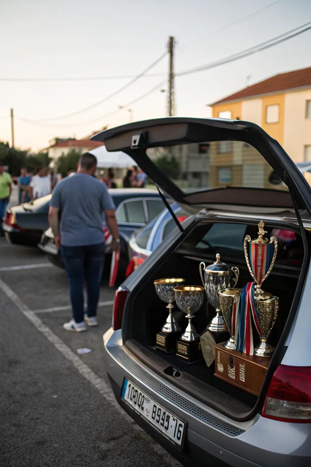 With a striking trophy display, you can celebrate victory.