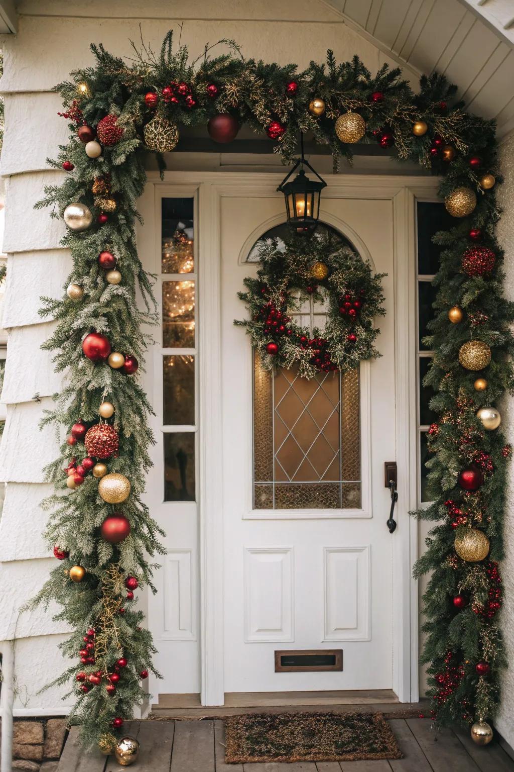 Classic baubles add a nostalgic charm to your garland.