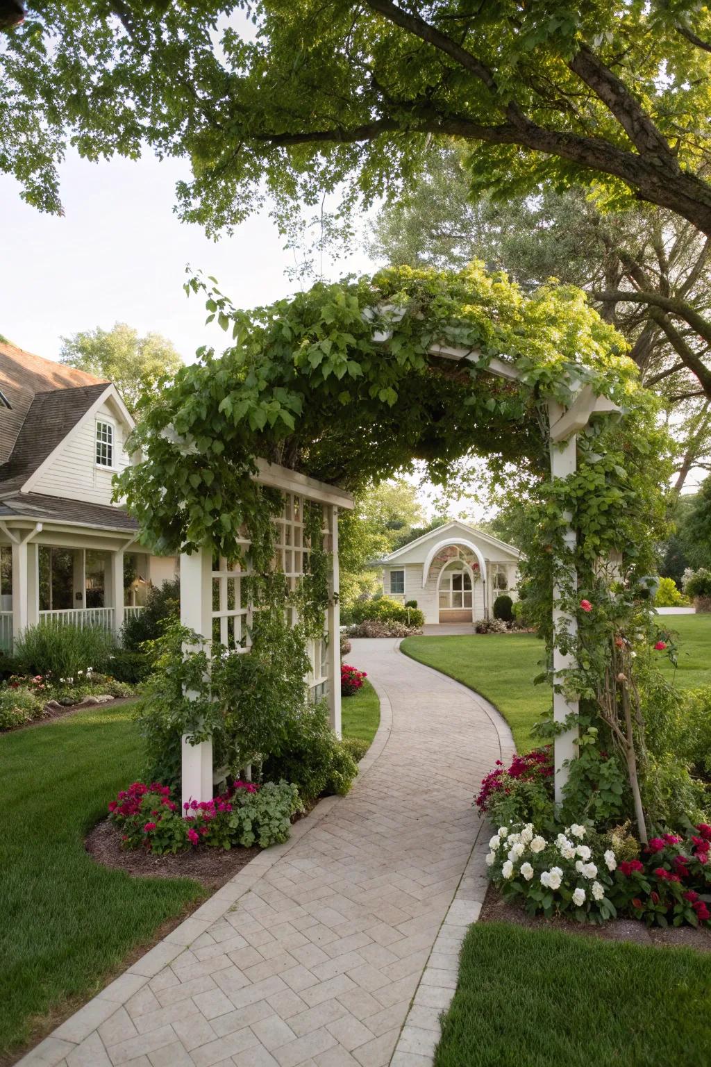 Arbors and pergolas extend a hospitable and graceful entrance to your garden.