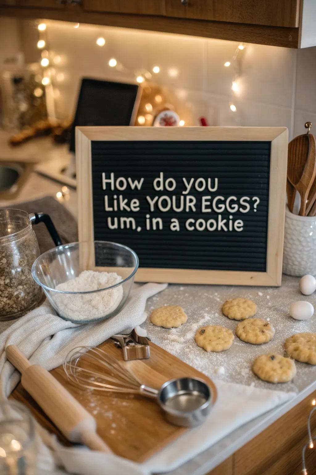 A happy sentiment for bakers.