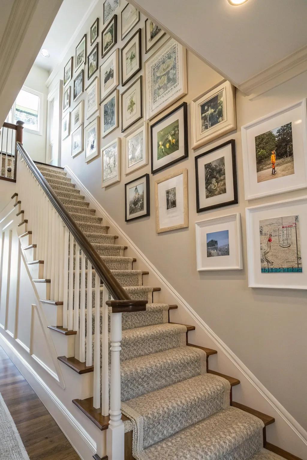 A consistent color scheme unifies the display arrangement.