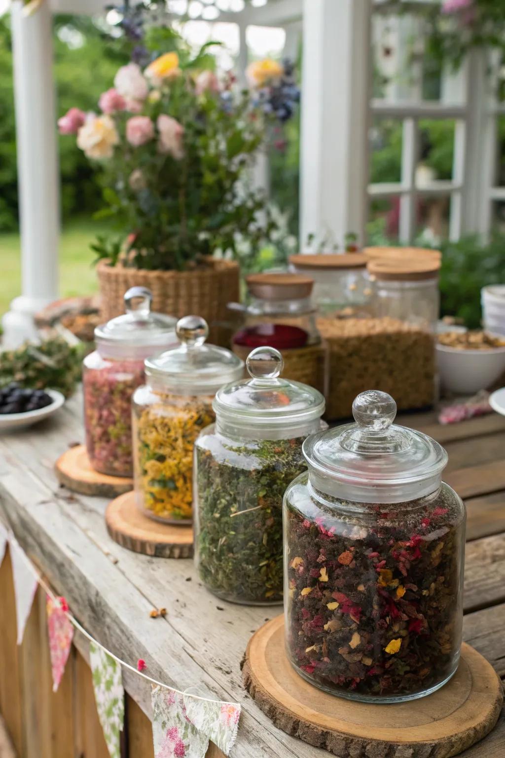 Unique tea mixtures present a delightful twist to the traditional tea menu.