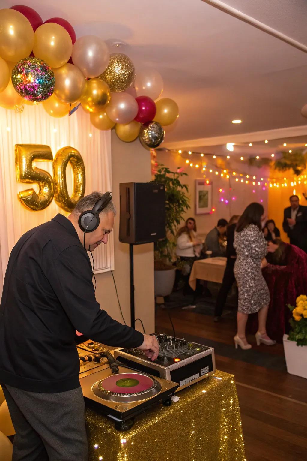 A gilded playlist establishes the ideal musical backdrop for the celebration.