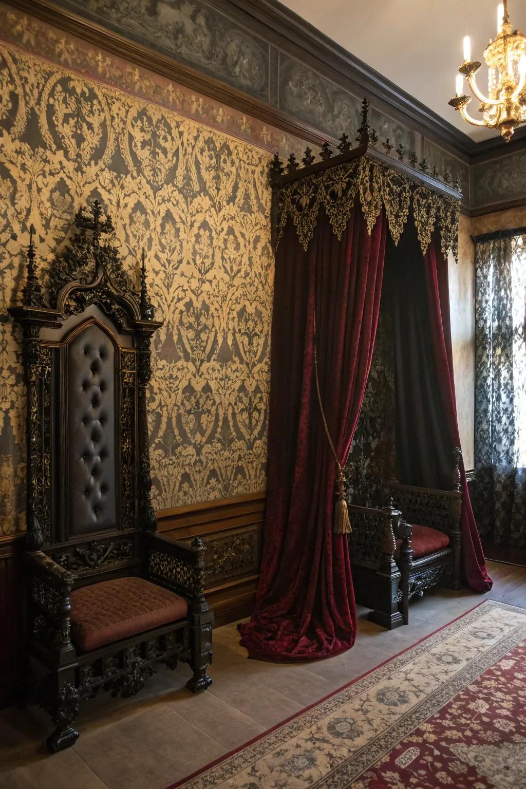 Sketches that weave a gothic tale.