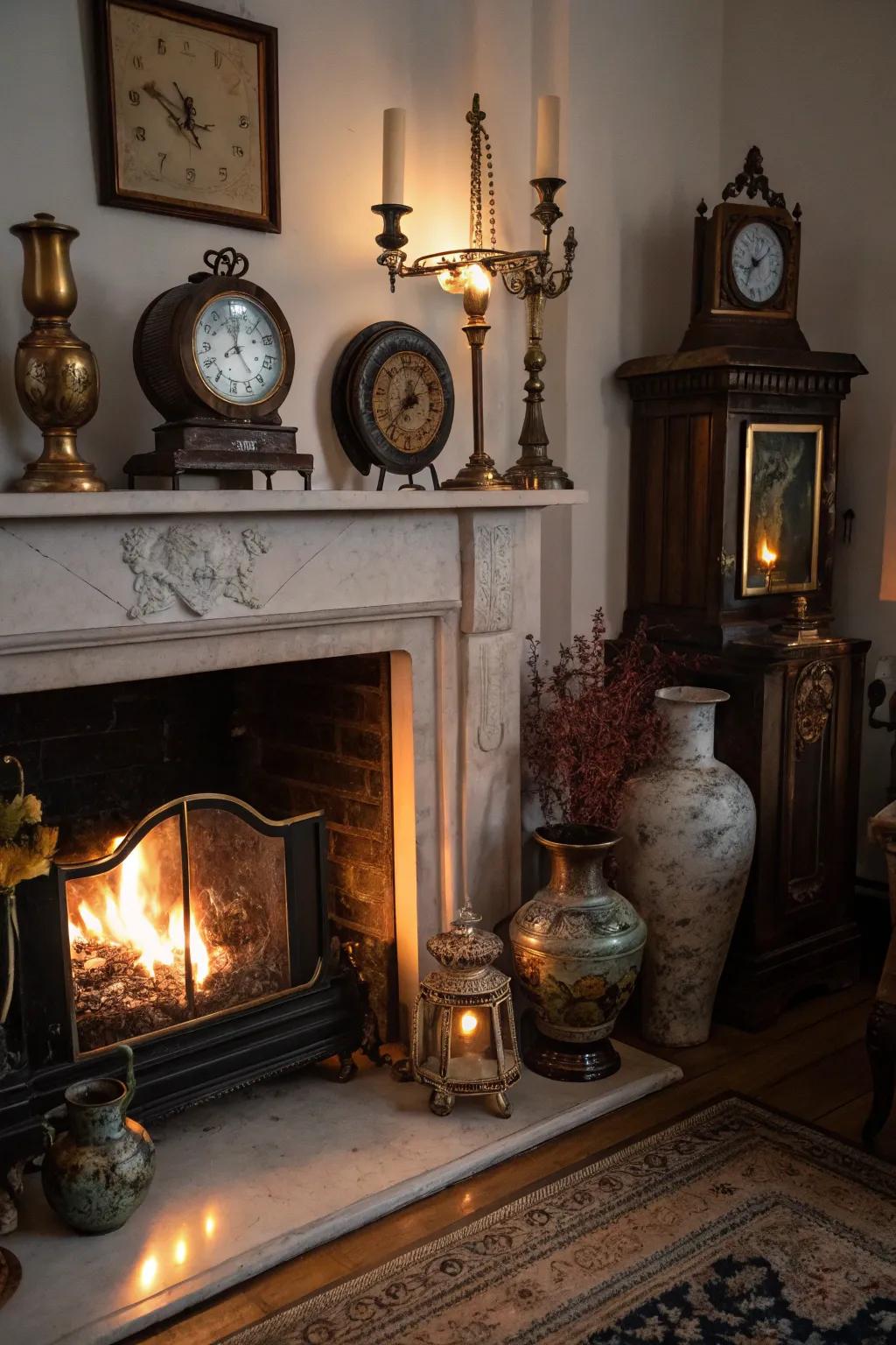 Classic finds bring character and charm to your fireplace.