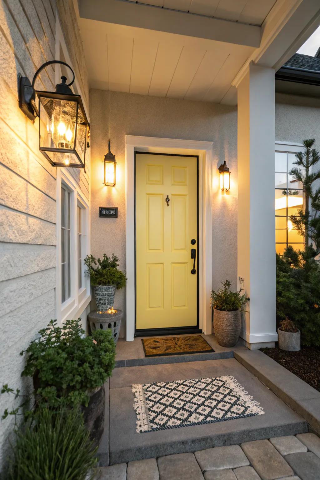 An entryway upgraded to give a first impression.