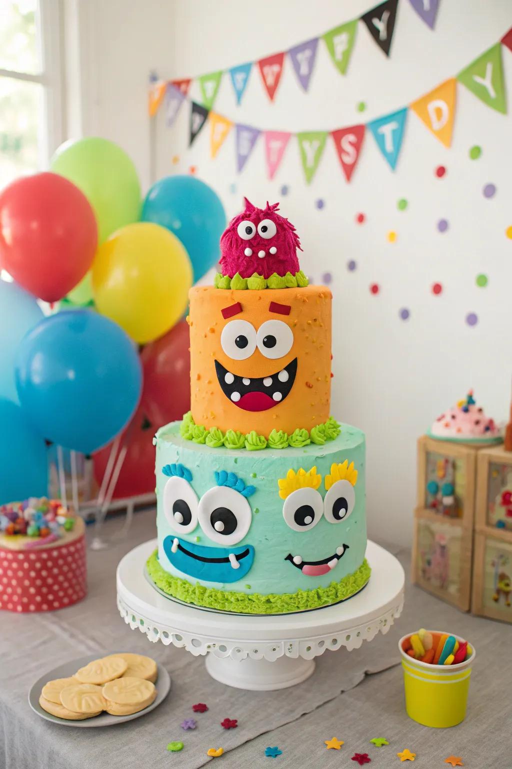 A grotesque gathering cake that's monstrously fun.