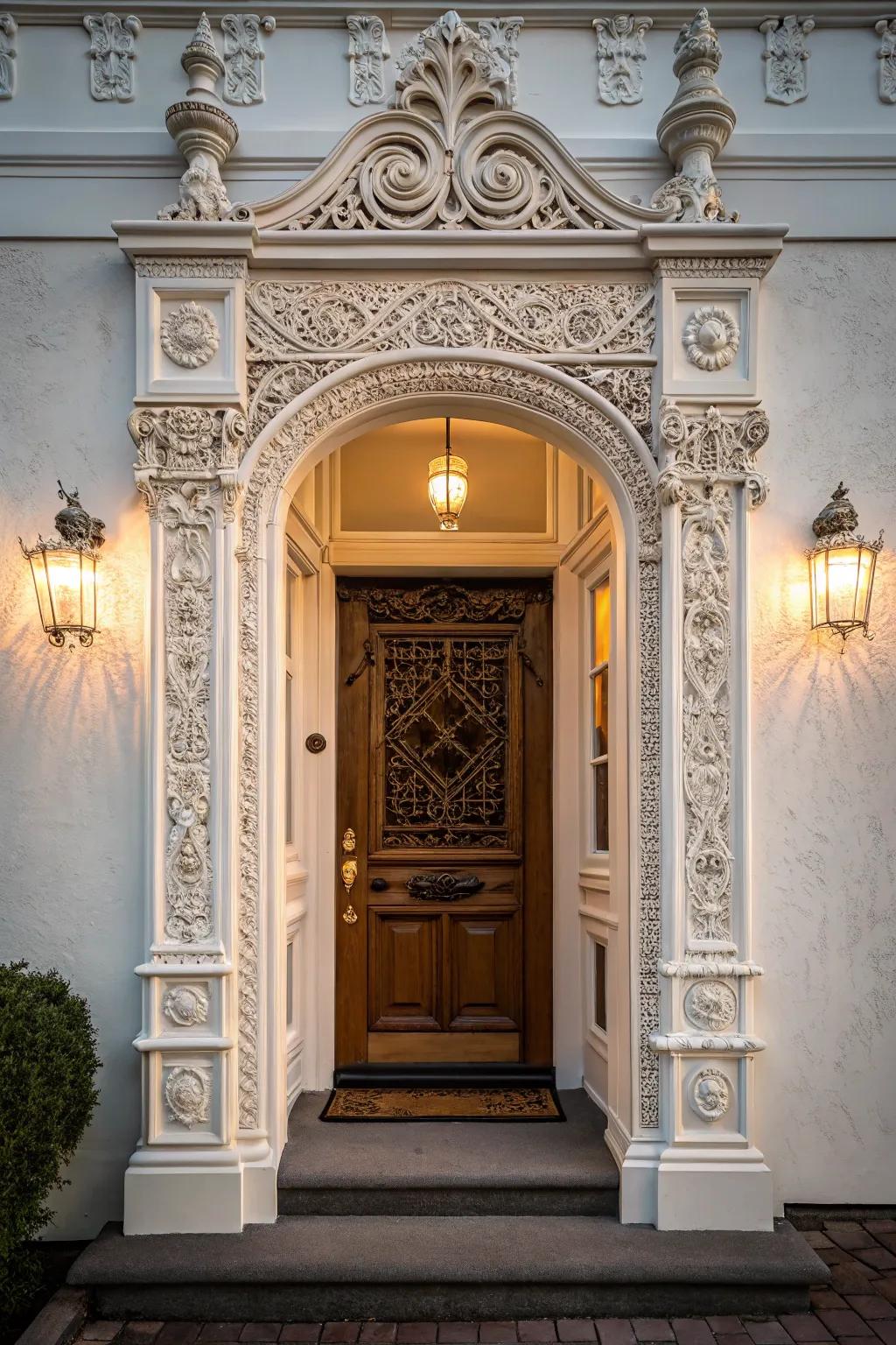 Ornamental trim adding elegance and style.