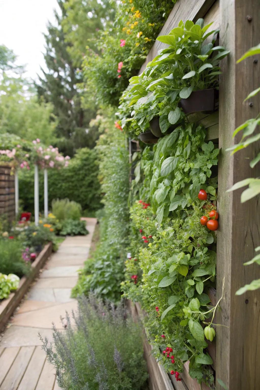 Living walls convert vertical spaces into lush garden landscapes.