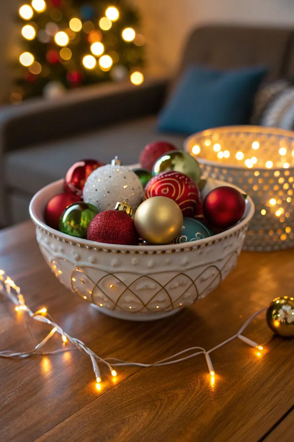 A straightforward yet impactful means of introducing holiday cheer to any table.