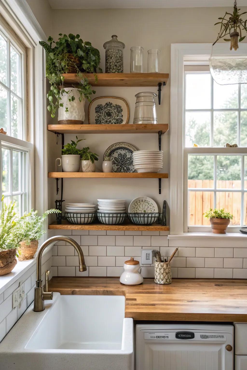 Shelving that enhances both practicality and design.