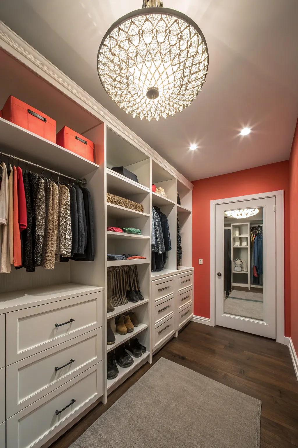 Striking accents give your closet individuality and style.