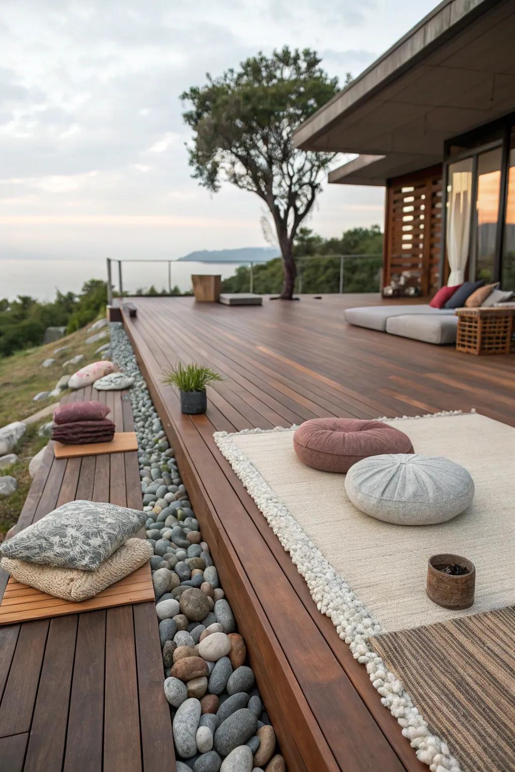 Texture adds dimension and intrigue to your deck design.