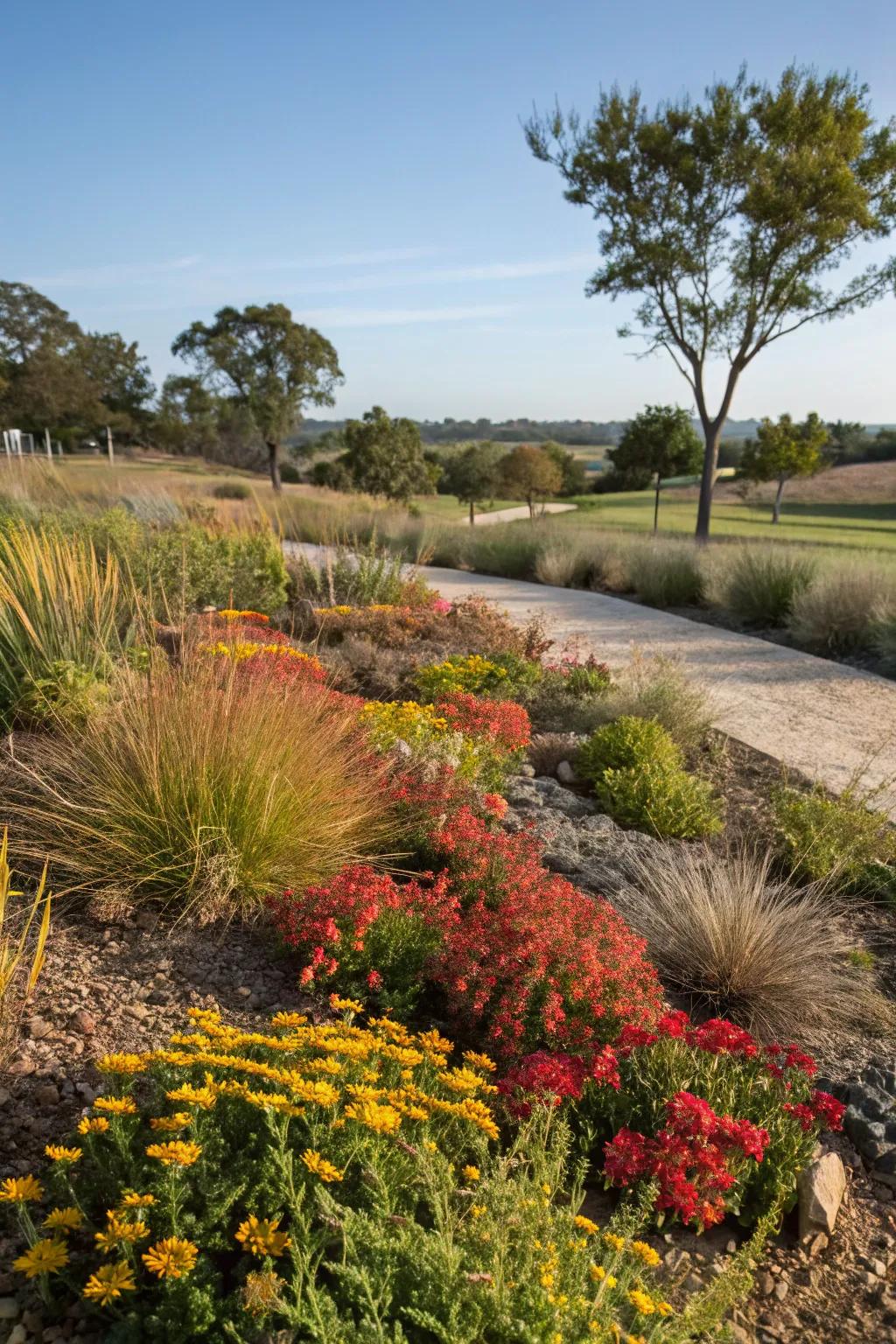 Sustainable garden featuring eco-conscious native plants.