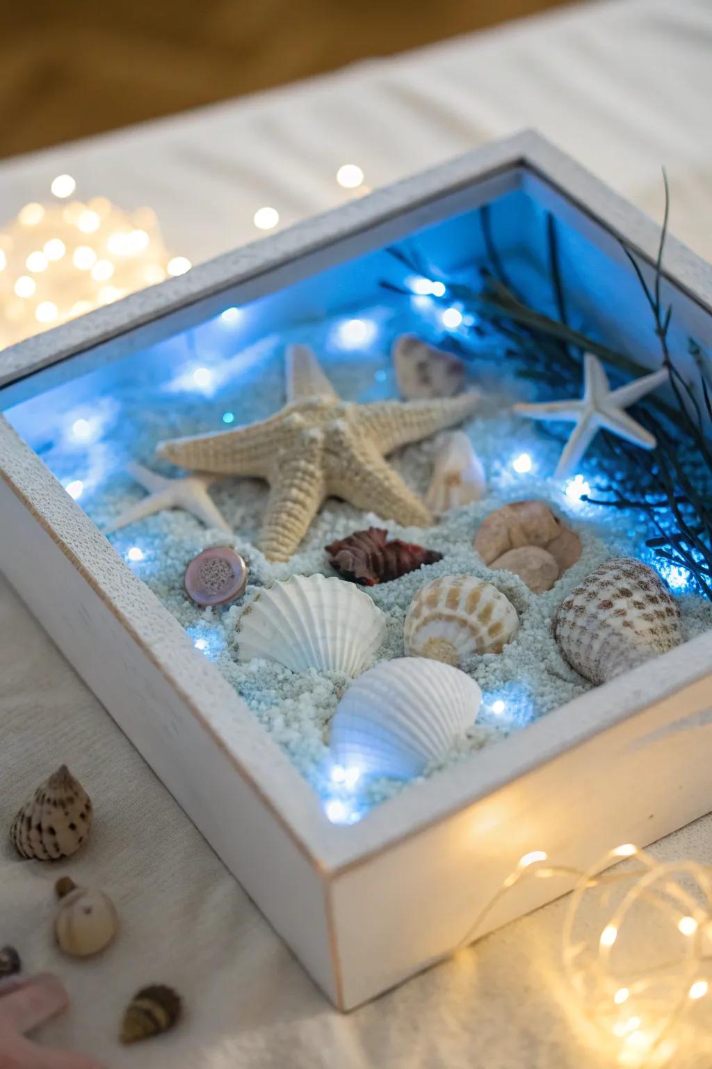 A refreshing coastal Christmas diorama