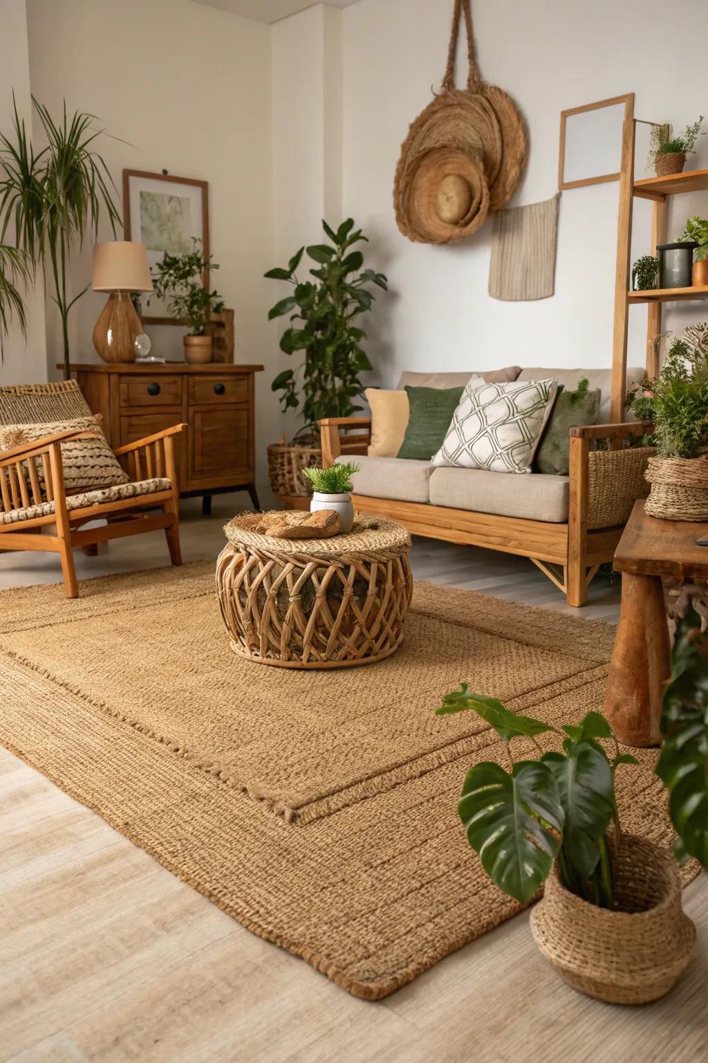 Green floor coverings combine style with sustainability.