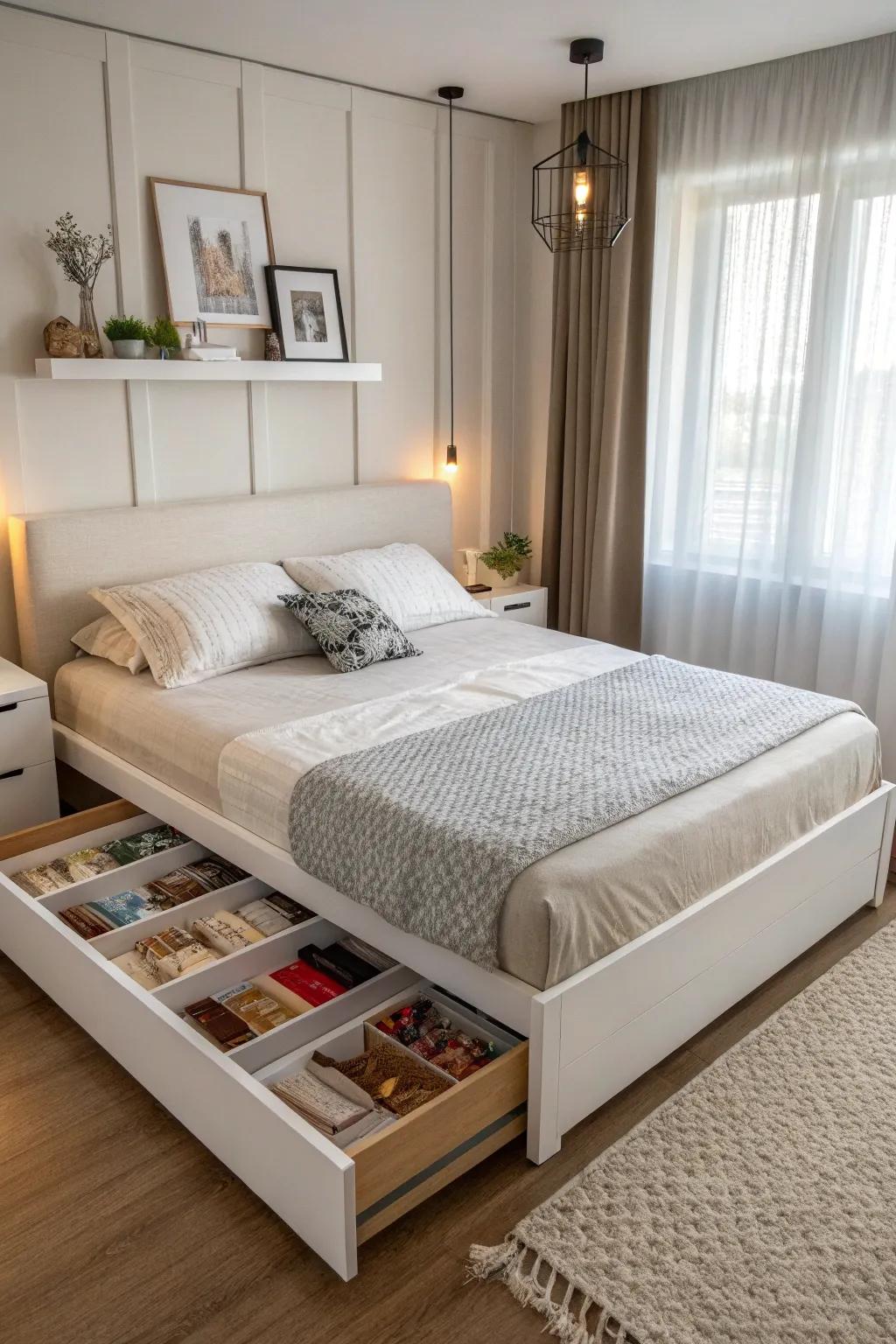 Space-saving furniture optimizes practicality and panache.