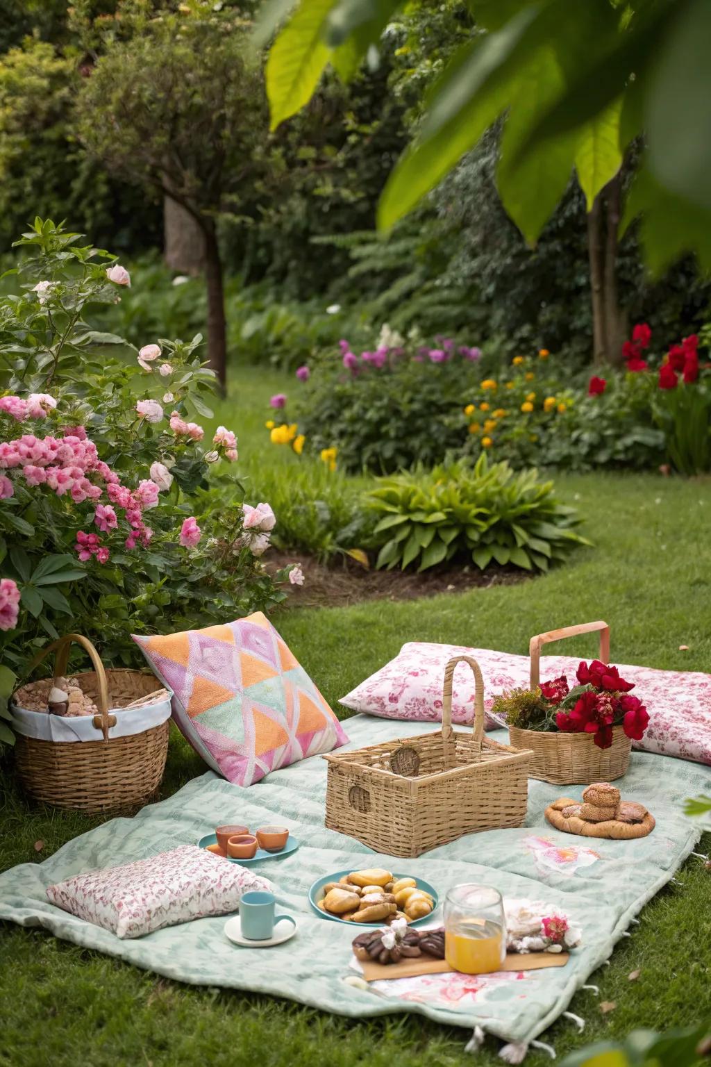A charming petite open-air feast for a delightful outdoor experience.