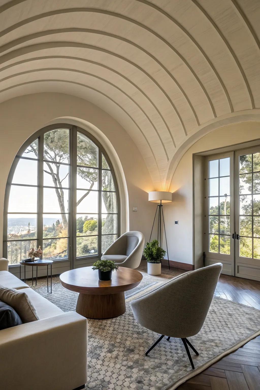 Arched aesthetics engender attention-grabbing architectural traits.